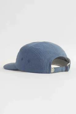 Discount Rotholz 5 Panel Cap Bio Baumwolle - Blau