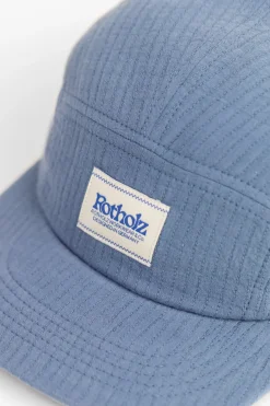 Discount Rotholz 5 Panel Cap Bio Baumwolle - Blau