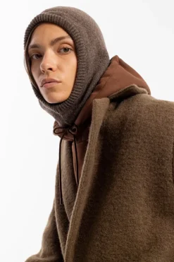 Online Rotholz Balaclava Knit Hood - Braun