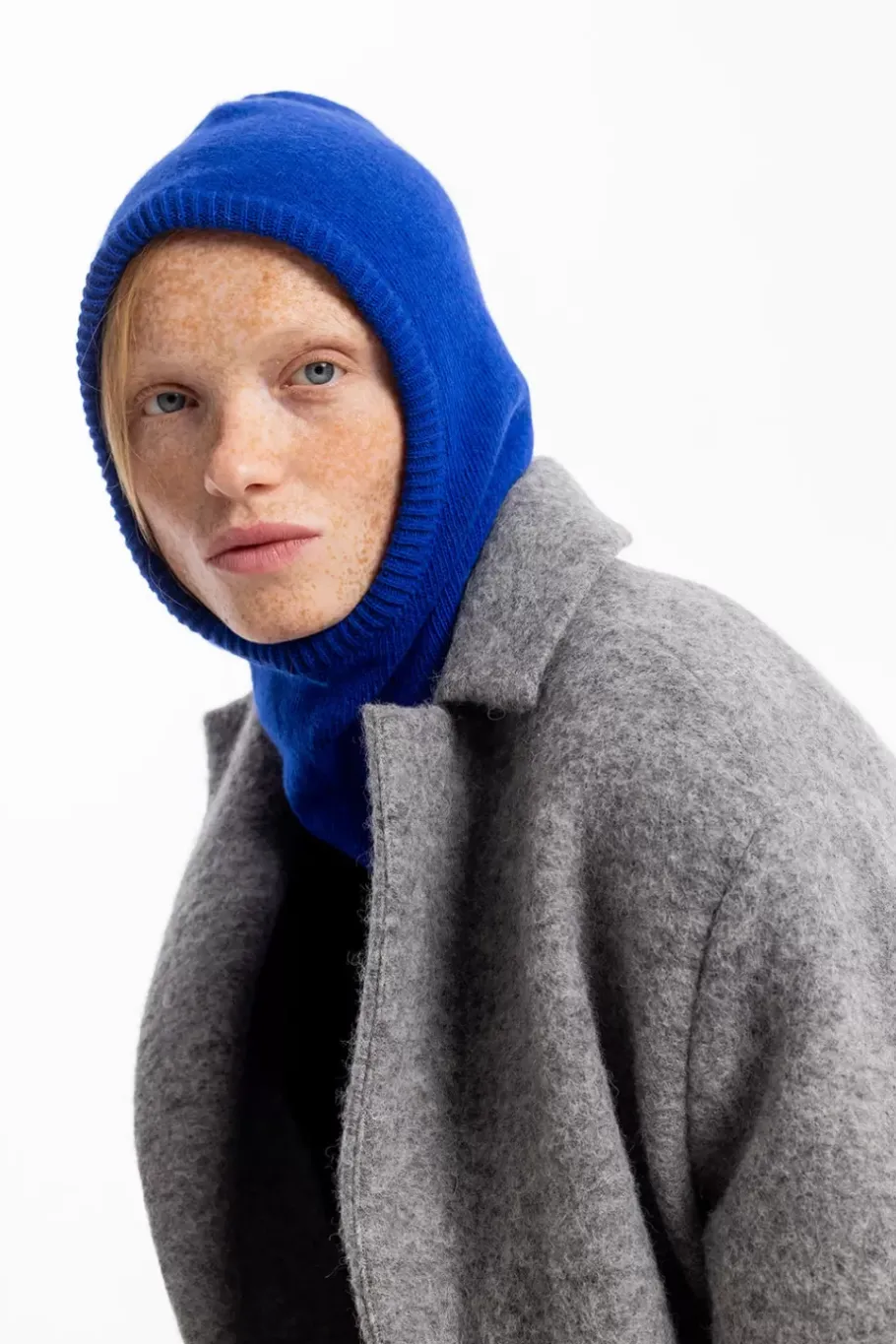 Hot Rotholz Balaclava Knit Hood - Kobalt Blau