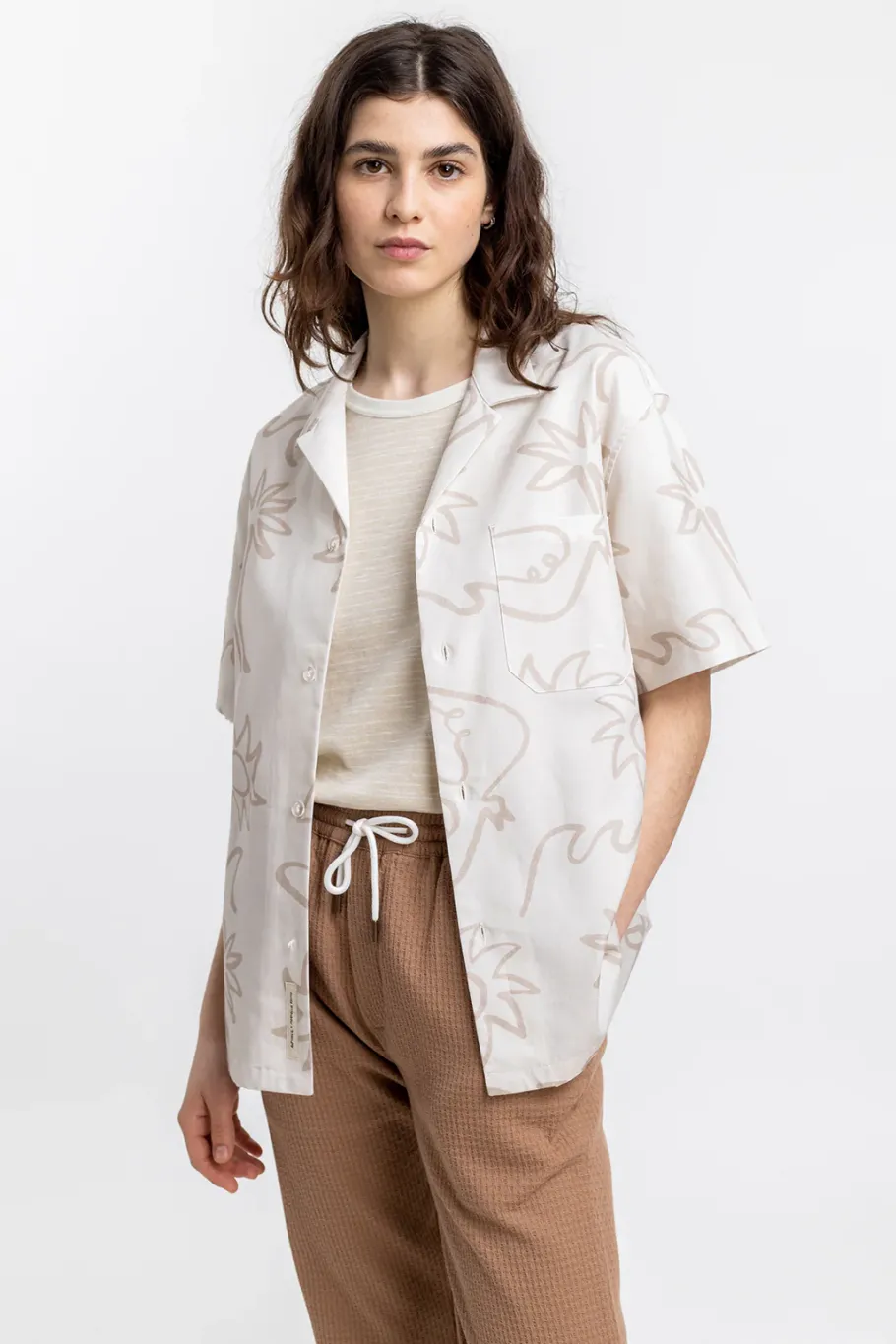 Discount Rotholz Beachside Bowling Hemd Off-White