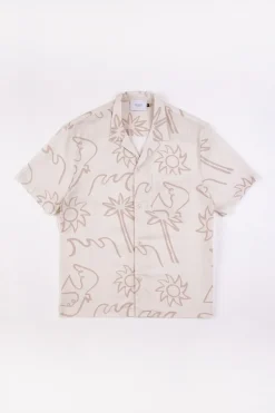 Discount Rotholz Beachside Bowling Hemd Off-White