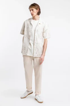 Discount Rotholz Beachside Bowling Hemd Off-White
