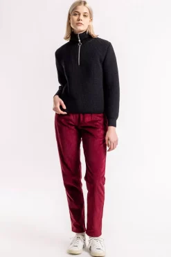 Sale Rotholz Bio Cordhose Weinrot