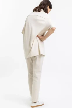 Online Rotholz Bowling Hemd Aus Bio-Baumwoll-Strick Off-White