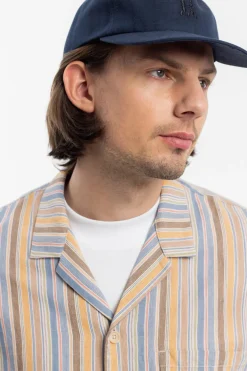 Discount Rotholz Bowling Shirt Leinen Mix - Gestreift