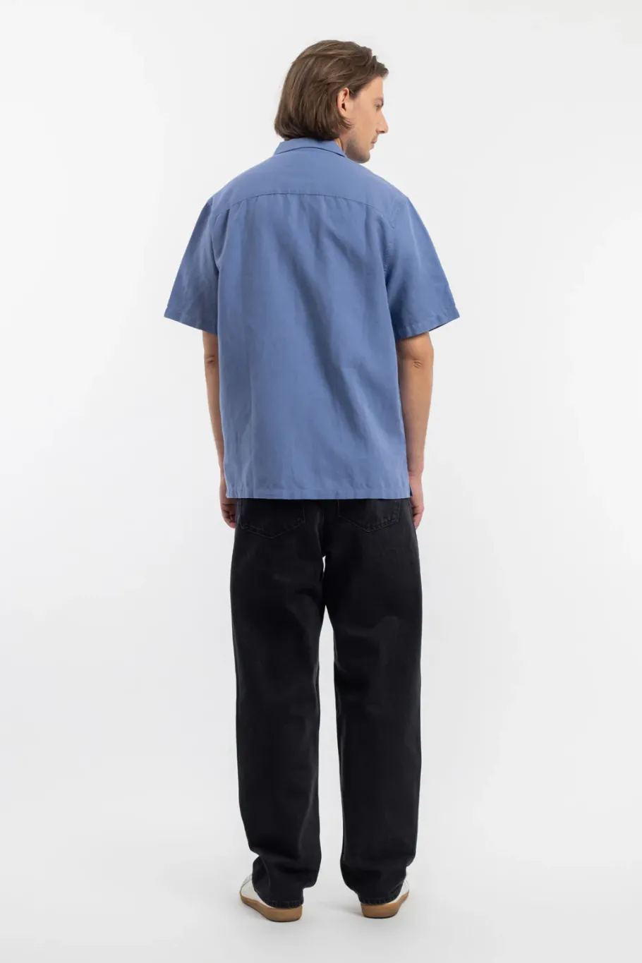 Discount Rotholz Bowling Shirt Leinen Mix - Hellblau