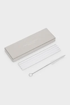 Hot Rotholz Christian Metzner - Resort Glasstrohhalme-Set - Transparent