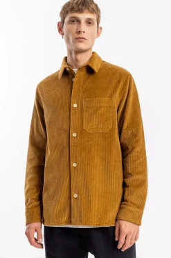 New Rotholz Cord Hemd Bio Baumwolle - Toffee