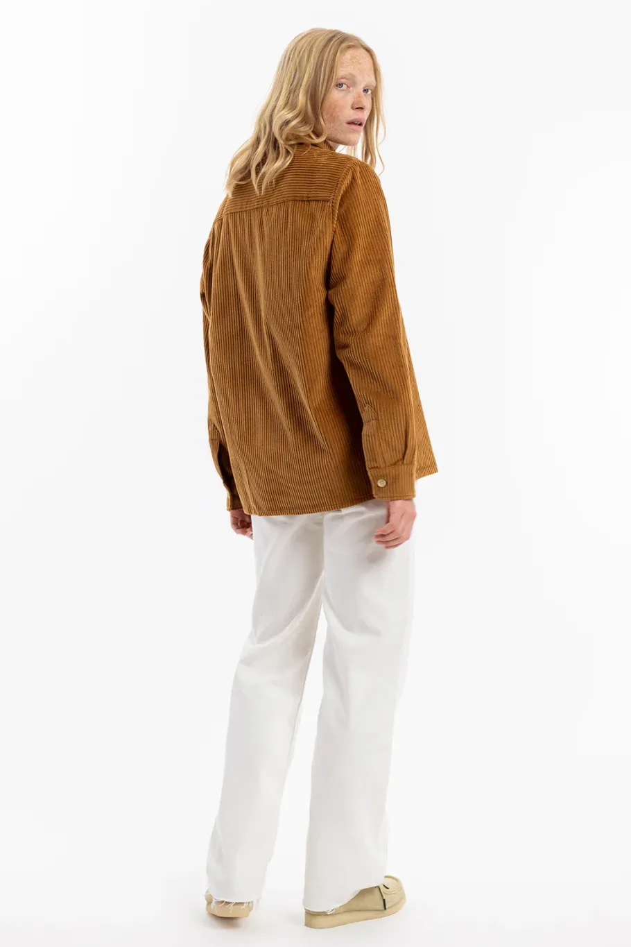 Outlet Rotholz Cord Hemd Bio Baumwolle - Toffee
