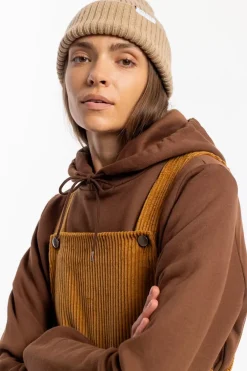 Clearance Rotholz Cord Latzkleid Bio Baumwolle - Toffee