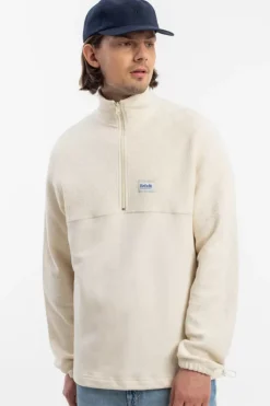 Sale Rotholz Divided Half Zip Bio Baumwolle - Weis