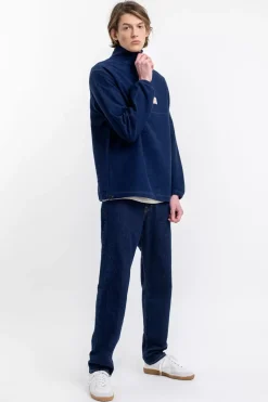 Clearance Rotholz Divided Half Zip Sweatshirt Blau