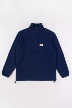 Clearance Rotholz Divided Half Zip Sweatshirt Blau