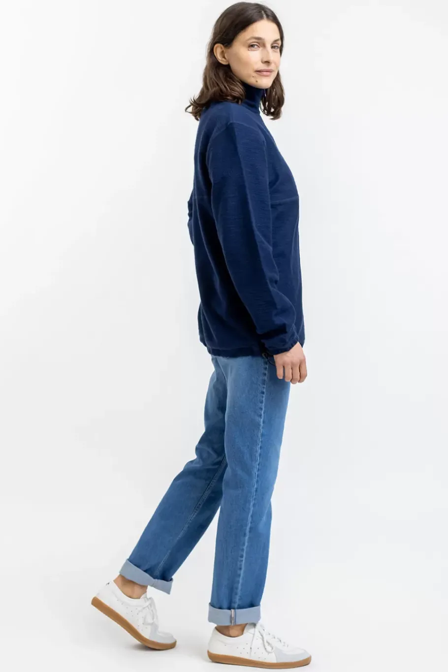 Discount Rotholz Divided Half Zip Sweatshirt Blau
