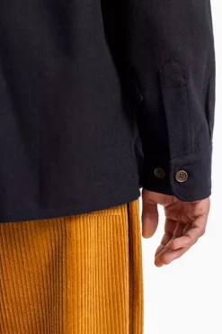 Best Rotholz Flanell Hemd Bio Baumwolle - Schwarz