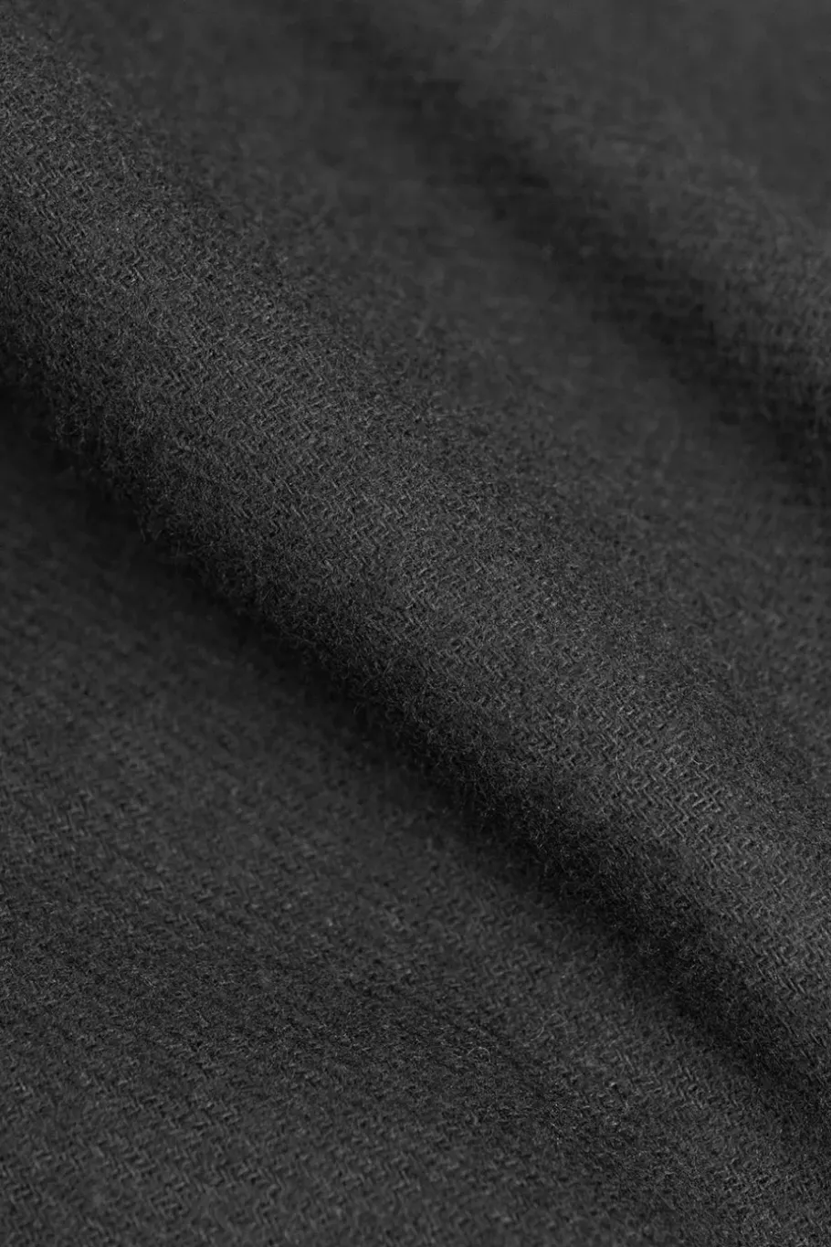 Best Rotholz Flanell Hemd Bio Baumwolle - Schwarz