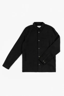 Best Rotholz Flanell Hemd Bio Baumwolle - Schwarz