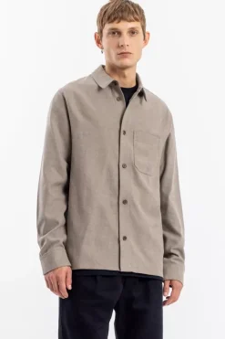Online Rotholz Flanell Hemd Bio Baumwolle - Braun Meliert