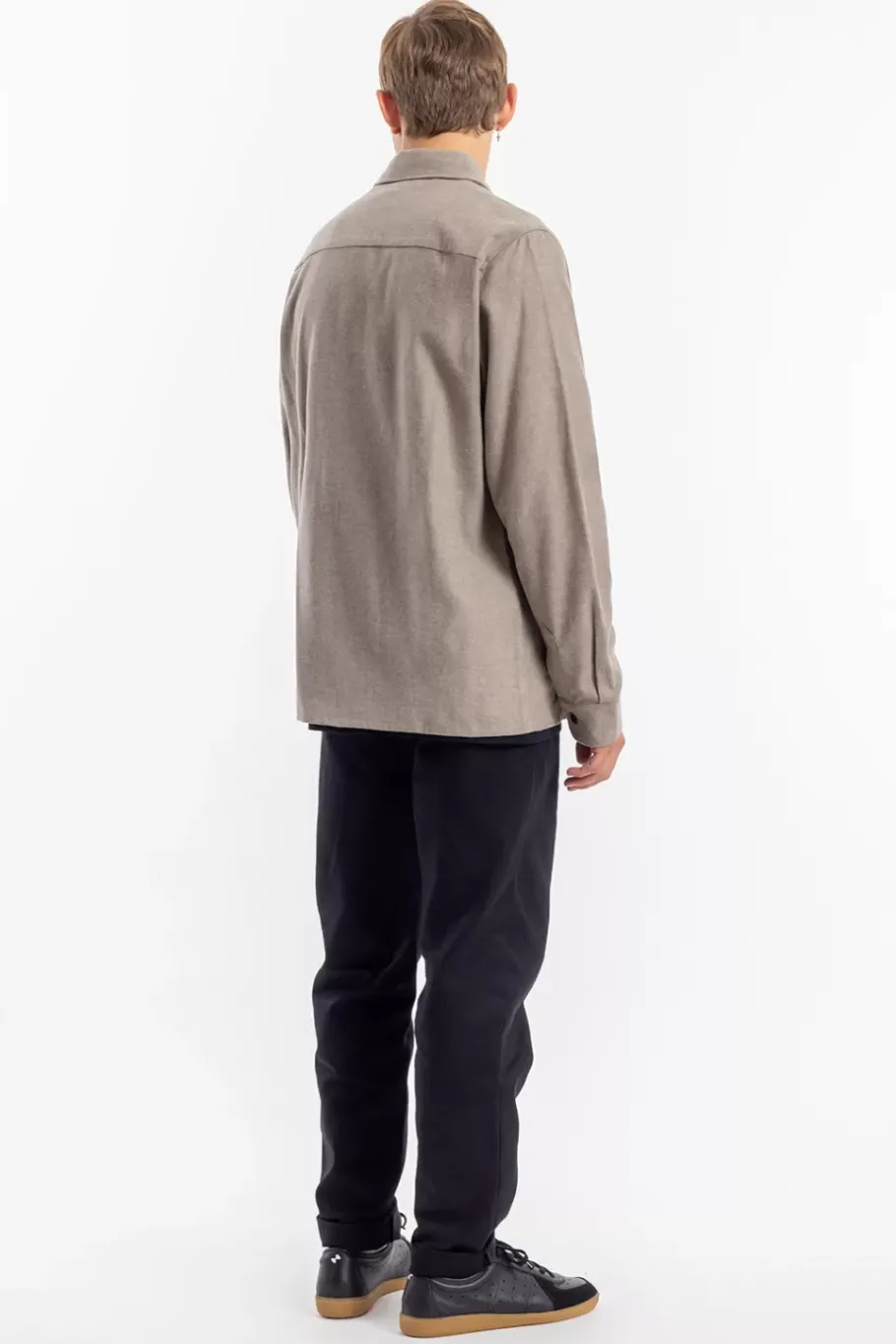 Online Rotholz Flanell Hemd Bio Baumwolle - Braun Meliert