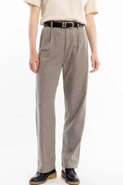 New Rotholz Flanell Hose Bio Baumwolle - Braun Meliert