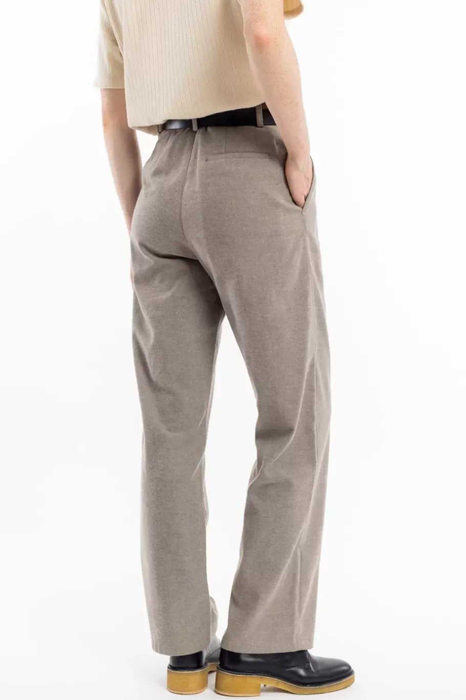 New Rotholz Flanell Hose Bio Baumwolle - Braun Meliert
