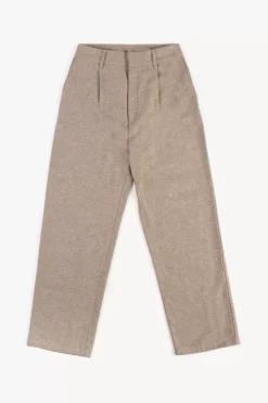 New Rotholz Flanell Hose Bio Baumwolle - Braun Meliert