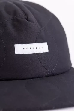 Rotholz Floppy Cap Aus Recyceltem Pes Schwarz