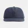 Online Rotholz Floppy Cap Leinen Mix - Dunkelblau