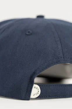 Online Rotholz Floppy Cap Leinen Mix - Dunkelblau