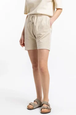Sale Rotholz Frottee Shorts Aus Bio-Baumwolle Creme