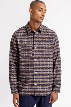 Online Rotholz Gemustertes Overshirt Aus Bio-Baumwolle