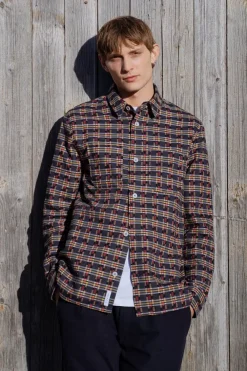 Online Rotholz Gemustertes Overshirt Aus Bio-Baumwolle