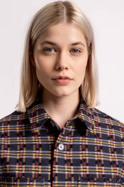 New Rotholz Gemustertes Overshirt Aus Bio-Baumwolle