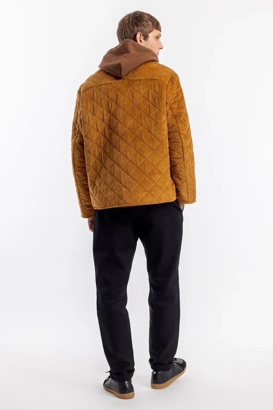 Online Rotholz Gesteppte Cord Jacke - Toffee