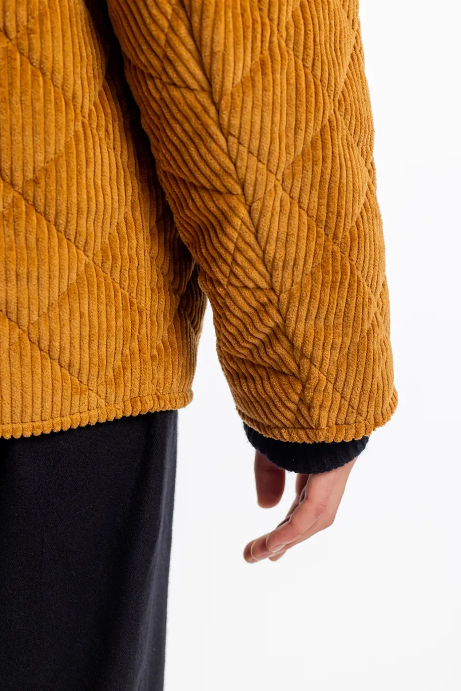 Sale Rotholz Gesteppte Cord Jacke - Toffee