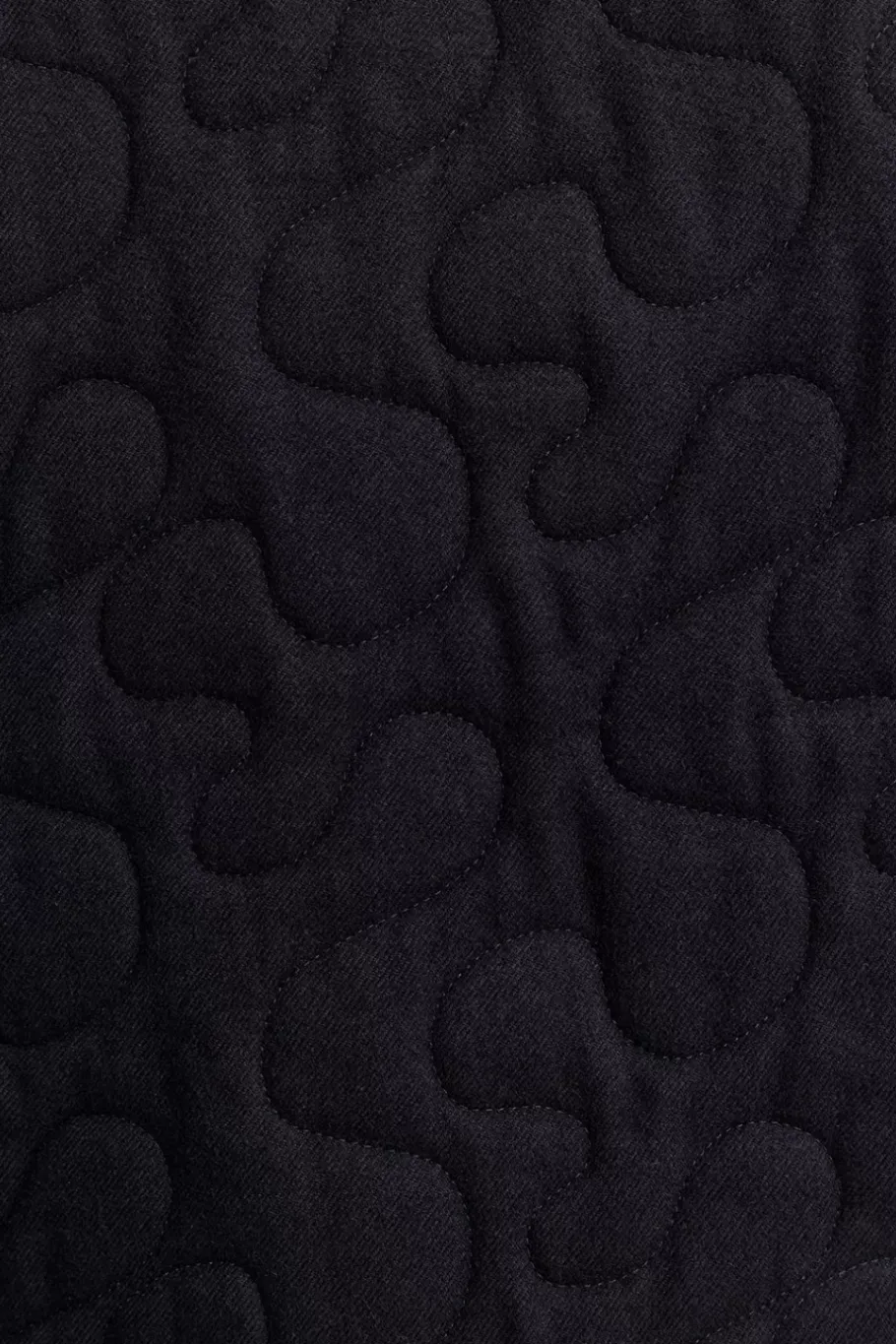 Rotholz Gesteppte Flannel Jacke - Schwarz