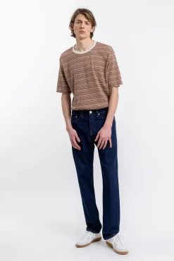 Discount Rotholz Gestreiftes T-Shirt Braun