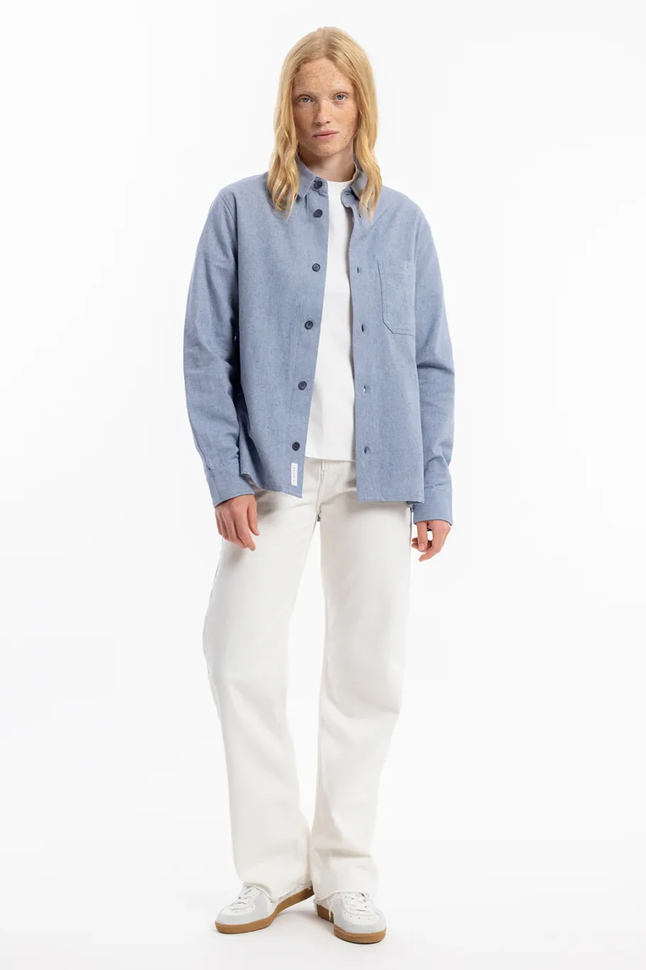Hot Rotholz Hemd Bio Baumwolle - Denim Blau