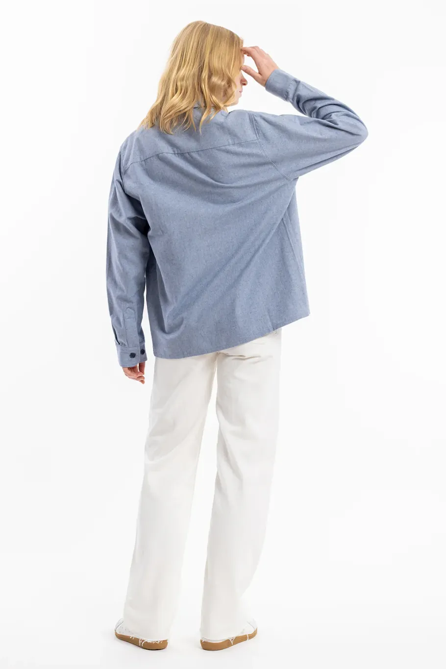 Hot Rotholz Hemd Bio Baumwolle - Denim Blau
