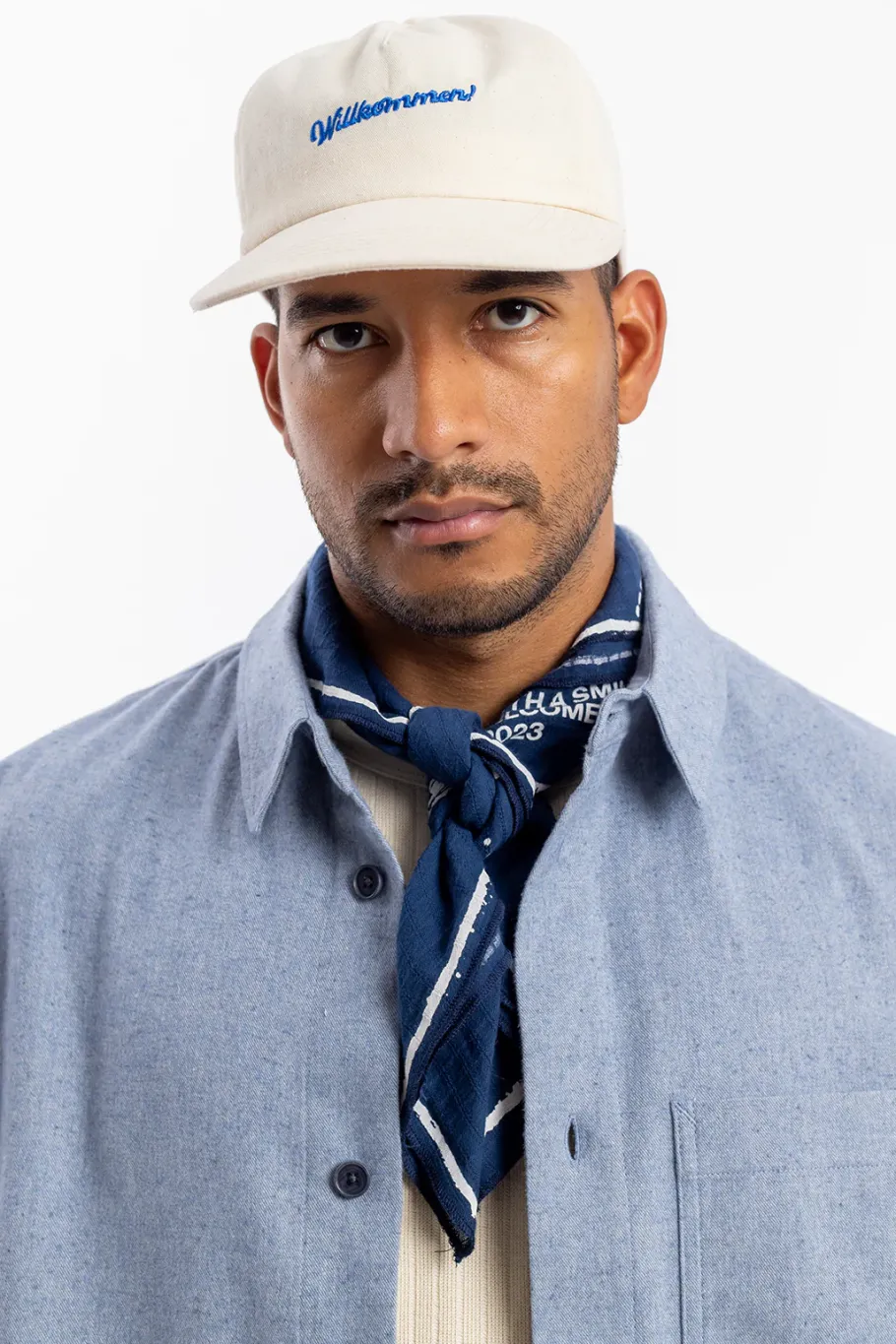 Online Rotholz Hemd Bio Baumwolle - Denim Blau