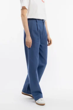 Best Rotholz High Waist Hose Bio-Baumwolle - Blau