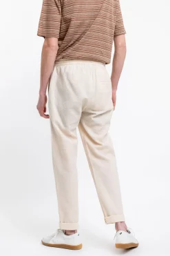 New Rotholz Hose Aus Strukturierter Bio-Baumwolle Creme