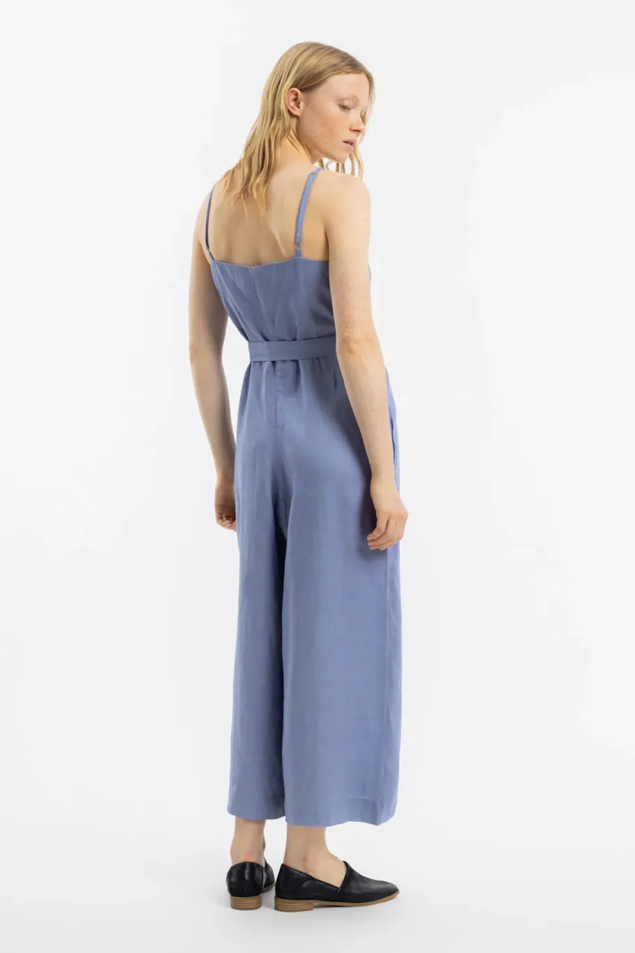 Sale Rotholz Jumpsuit Leinen Mix - Hellblau