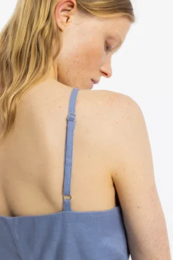 Sale Rotholz Jumpsuit Leinen Mix - Hellblau