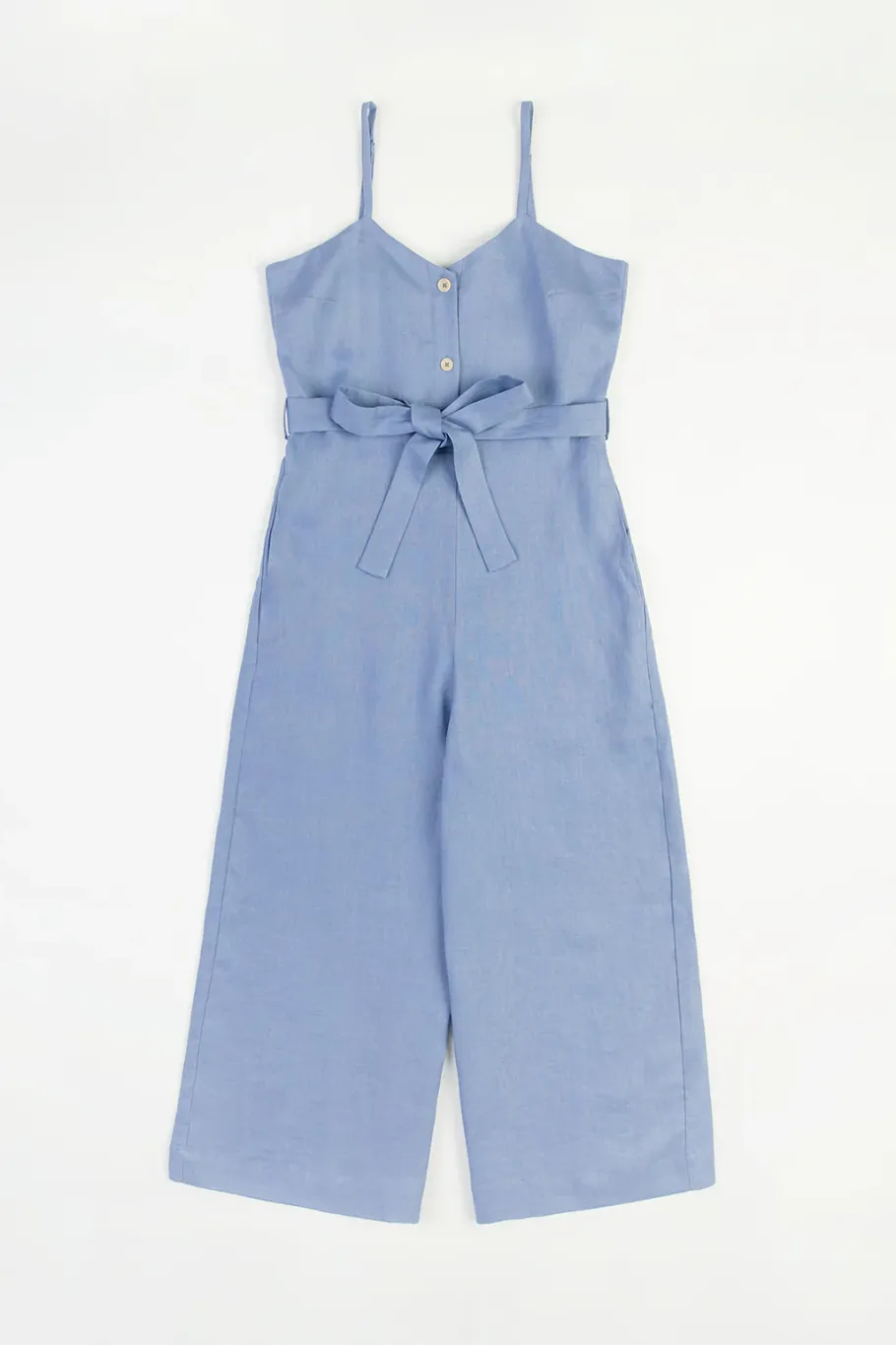 Sale Rotholz Jumpsuit Leinen Mix - Hellblau