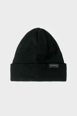 New Rotholz Klassische Mutze Merino Fein - Schwarz