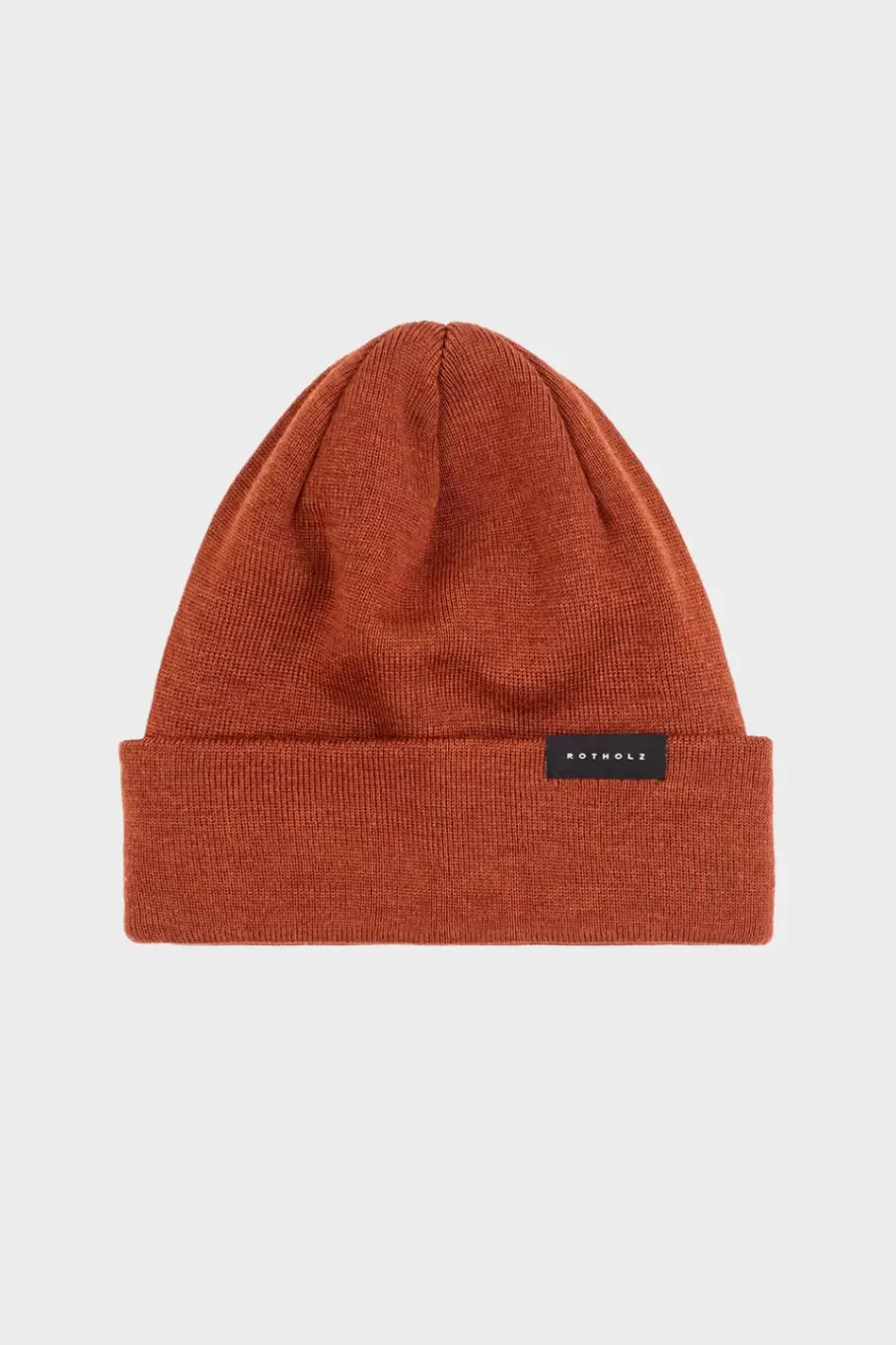 New Rotholz Klassische Mutze Merino Fein - Rot