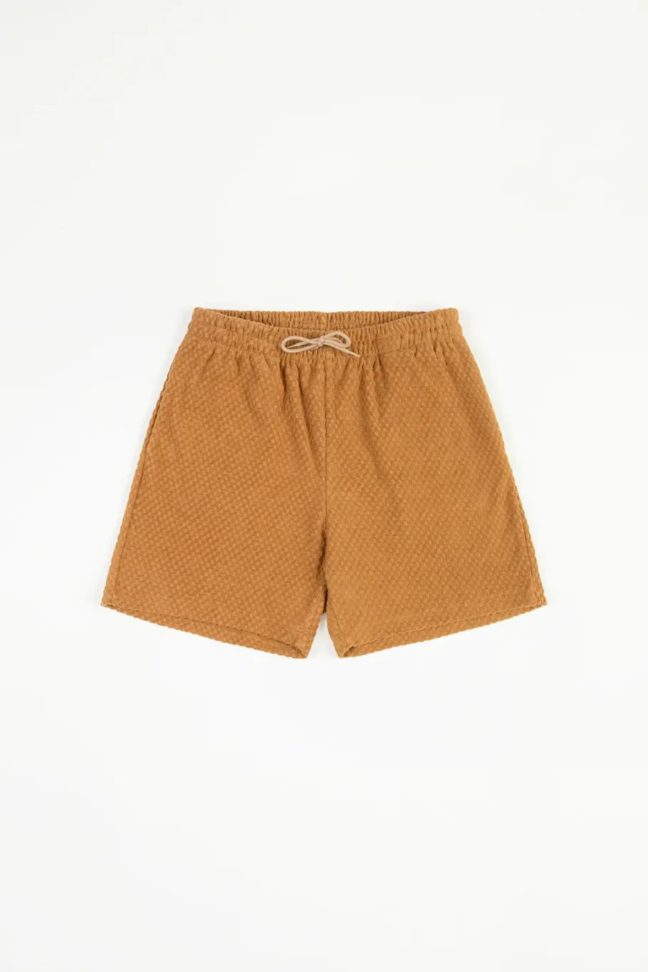 Discount Rotholz Kurze Frottee Hose Bio Baumwolle - Karamell
