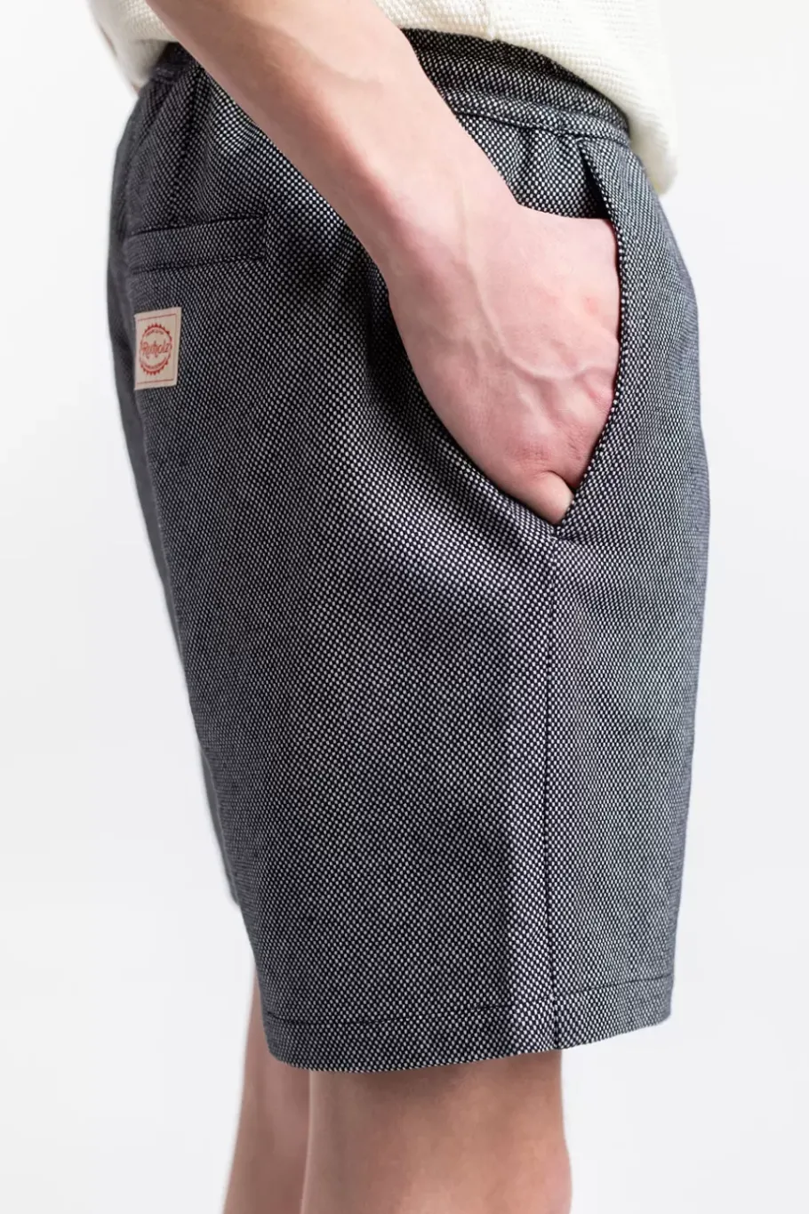 Online Rotholz Kurze Hose Aus Bio-Baumwoll Twill Schwarz Kariert